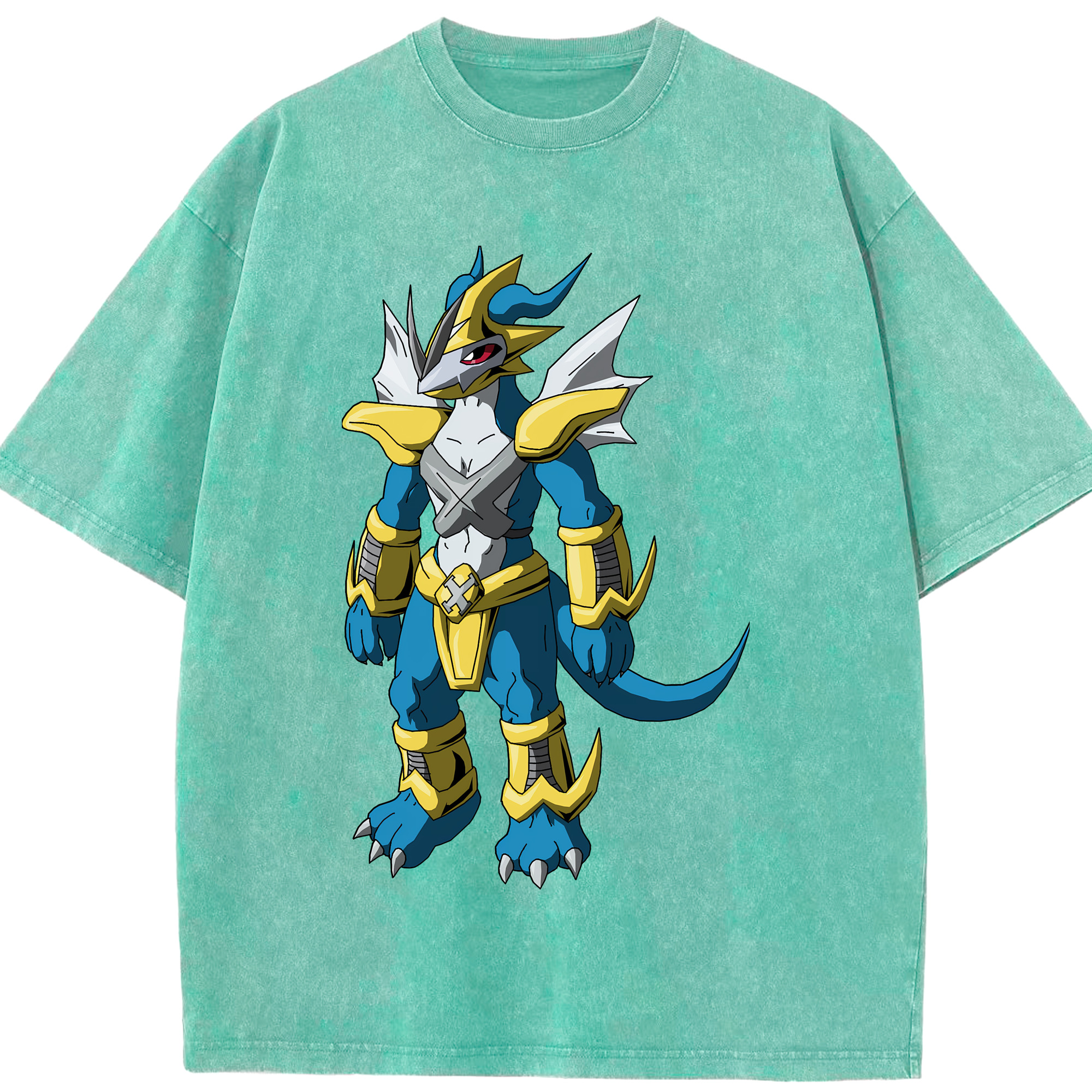 （画像用） Digimon デジタルモンスター/デジモン 綿100% ヴィンテージ風 半袖Tシャツ（フロントプリント）